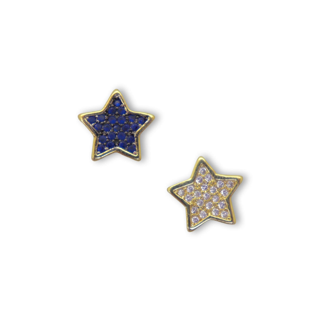 18kt Gold Plated Micro Pave Star Spacer