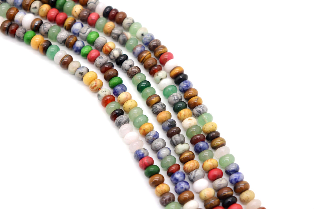 Semi-Precious Rondelle Smooth Beads