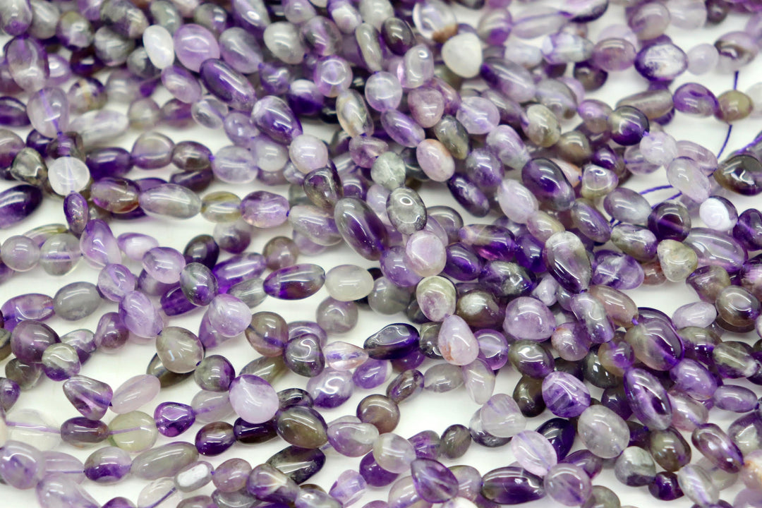 Amethyst Pebble Beads