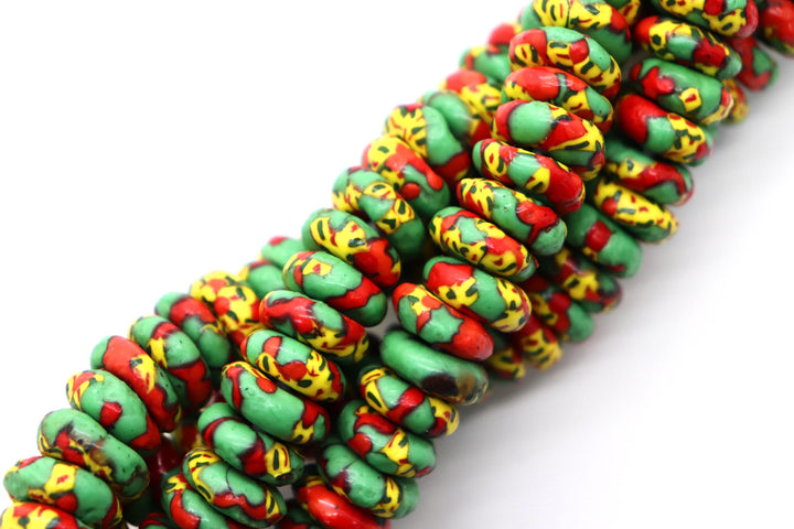 Donut Shaped African Beads 10mm