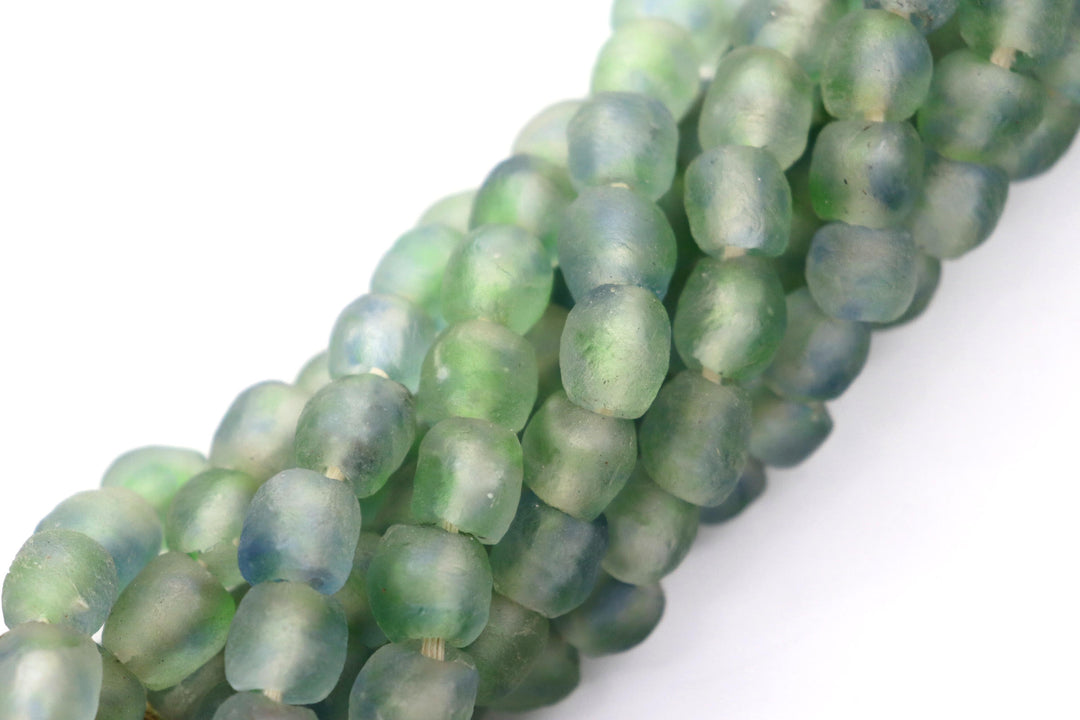 African Sea Glass Beads 10mm