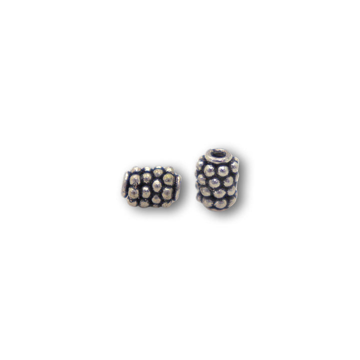 Antique Silver Beaded Spacer Beads