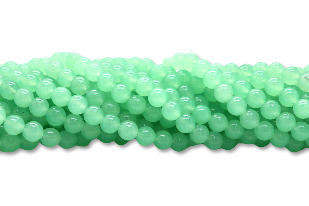 Semi-precious Round Dyed Jade