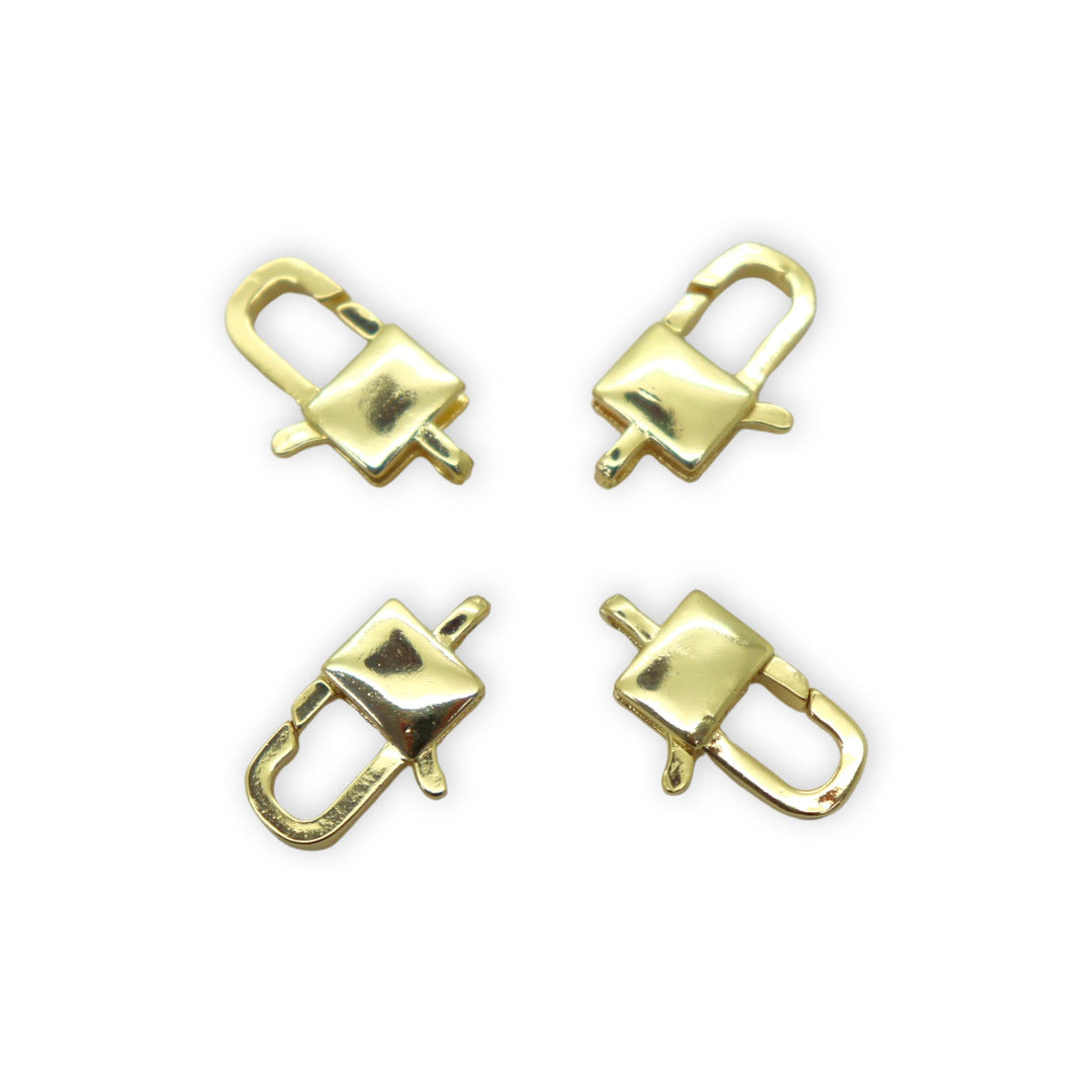 Square Gold Lobster Clasp