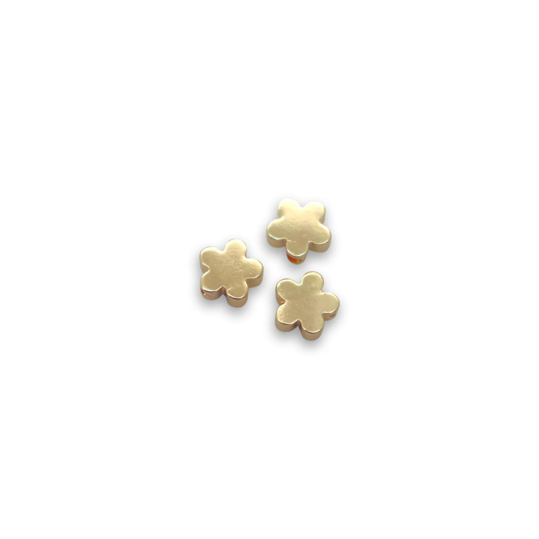 18Kt Gold Plated Flower spacers (verities)