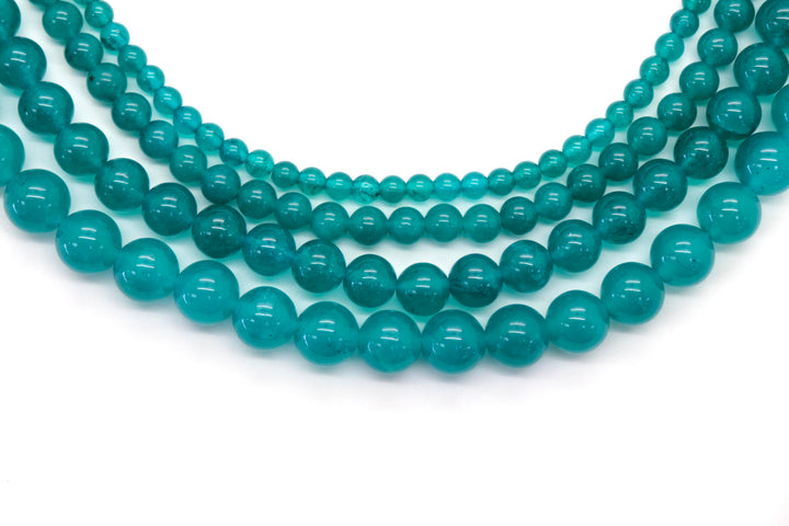 Semi-precious Round Dyed Jade