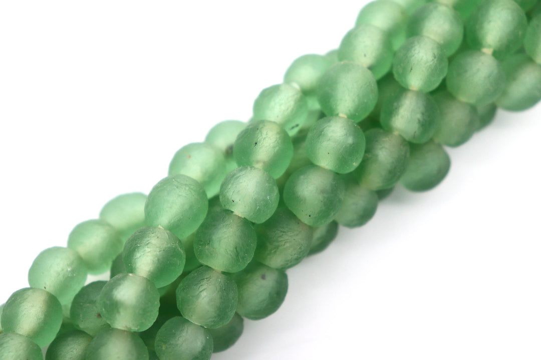 African Sea Glass Beads 10mm