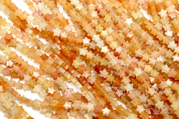 Semi-Precious Star Shaped Beads