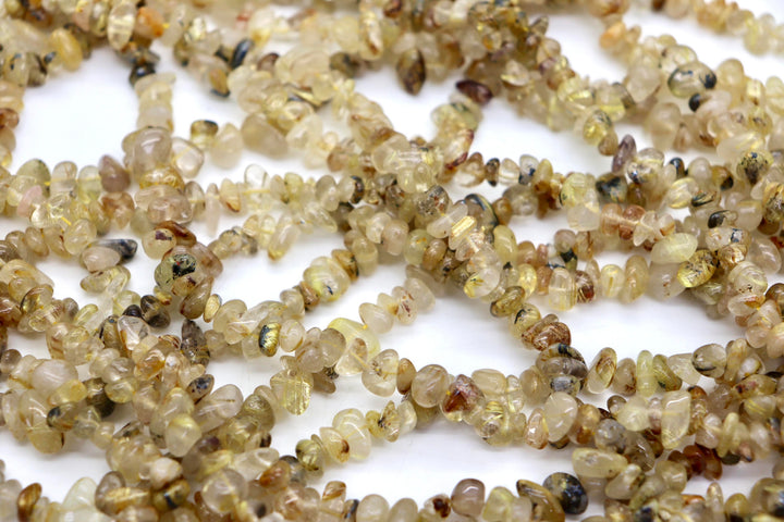 Natural Golden Rutilated Quartz Chips