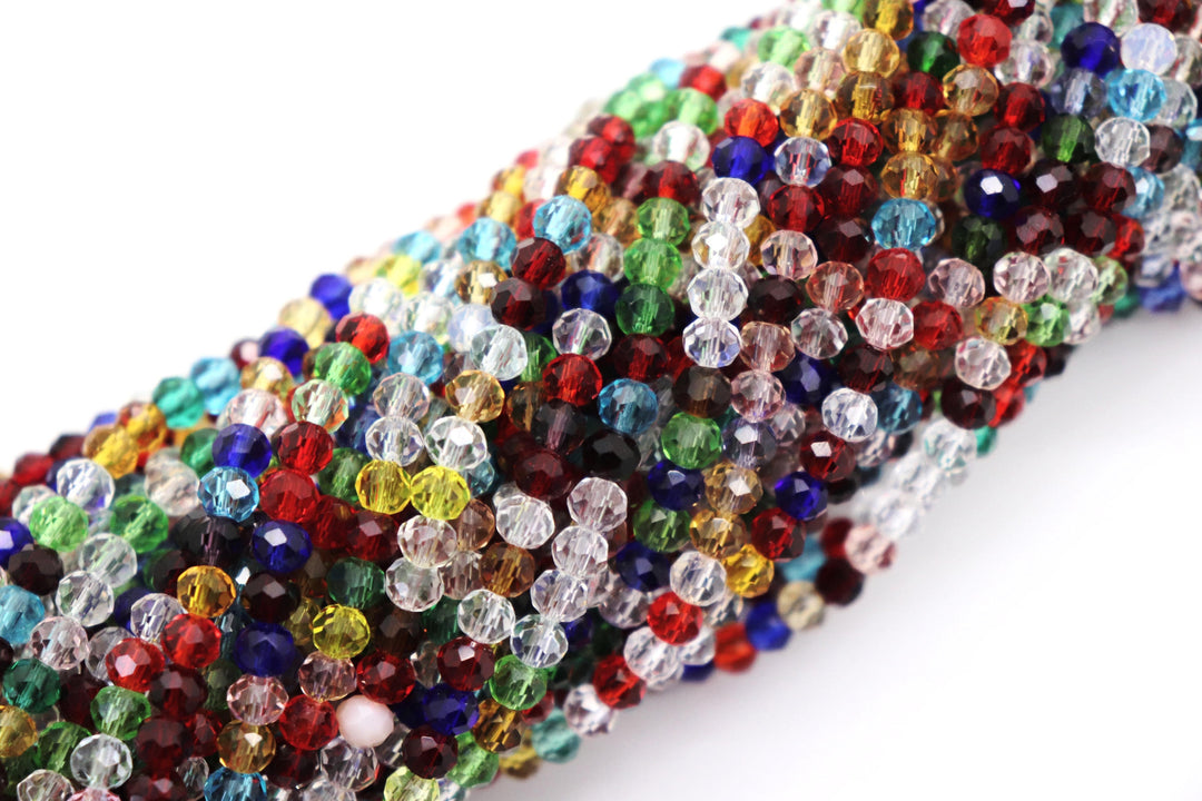 Faceted Crystal Rondelle Mix Collection