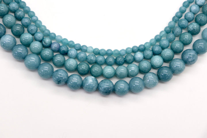 Semi-precious Round Dyed Jade